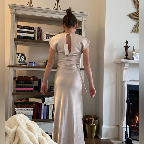 Bec and Bridge Dreamer Wrap Dress in Sand - Picture 4 of 8